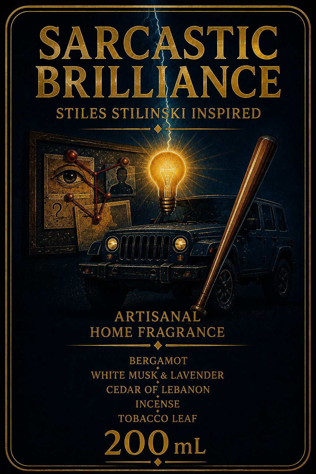Brume d'intérieur "Sarcastic Brilliance" Stiles Stilinski - Précommande Convention