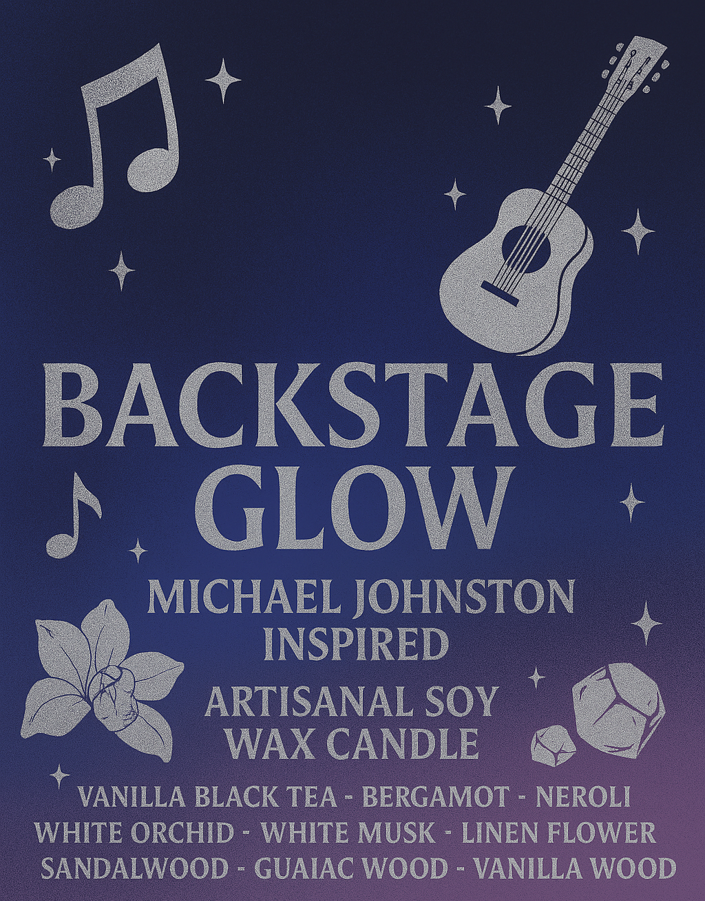 Bougie "Backstage Glow" Mchael Johnston - Limited Edition WIP 3 - Précommande Convention