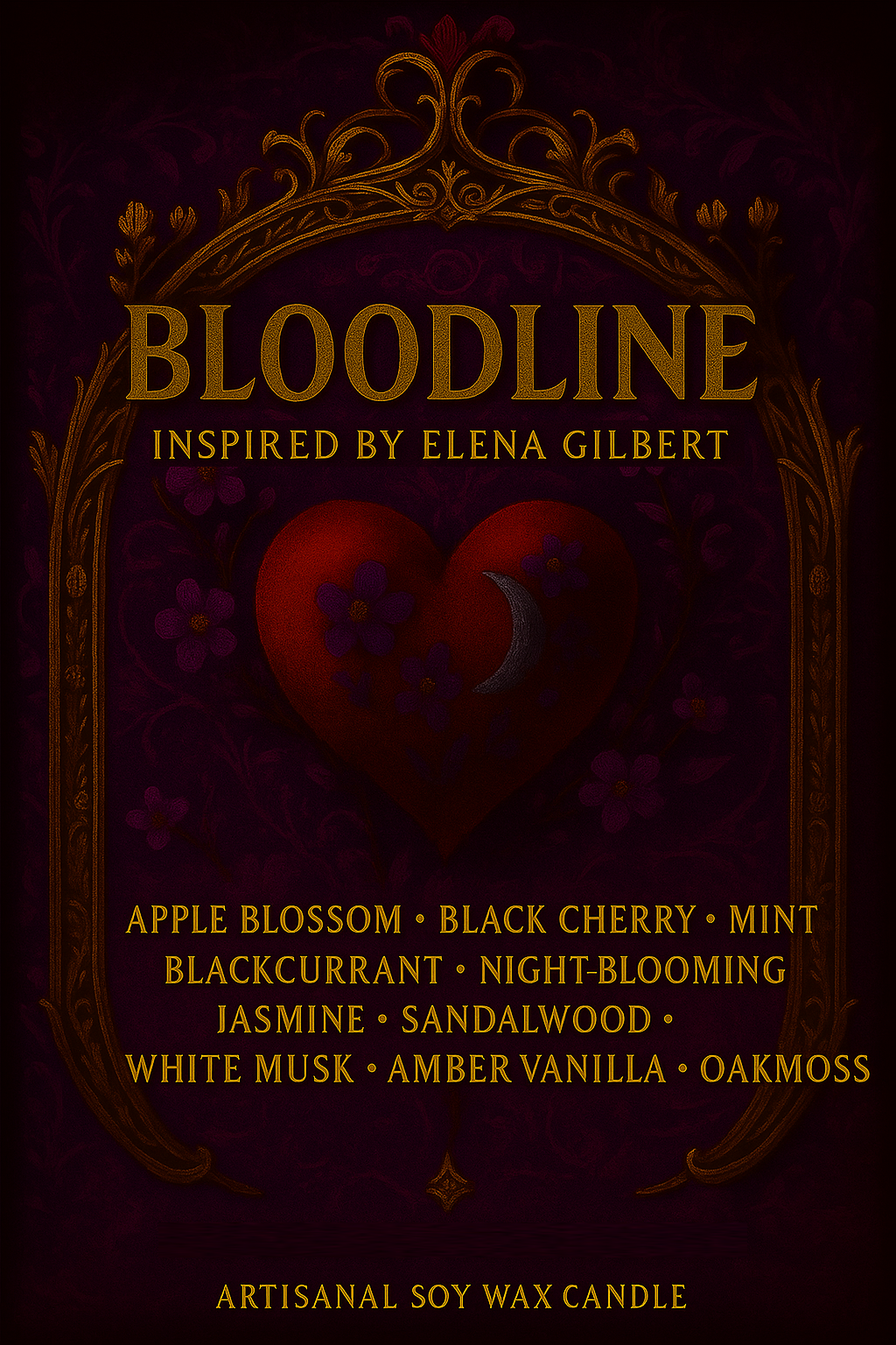 Bougie "Bloodline" Elena Gilbert - Livraison