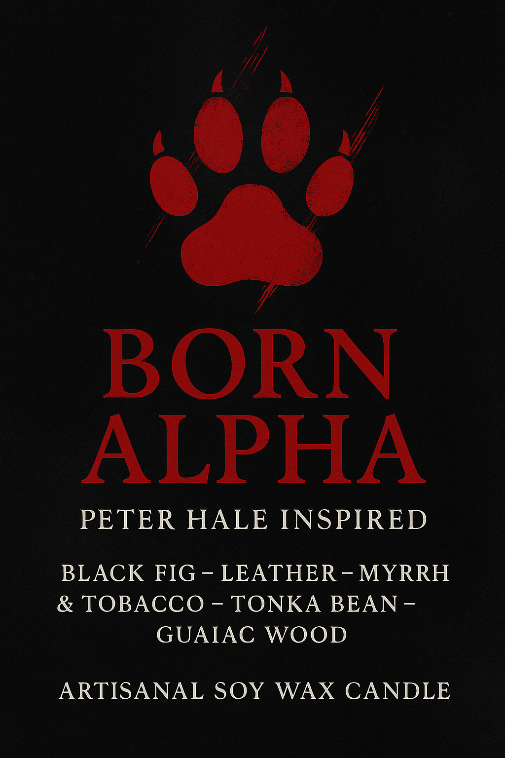 Bougie "Born Alpha" Peter Hale - Livraison