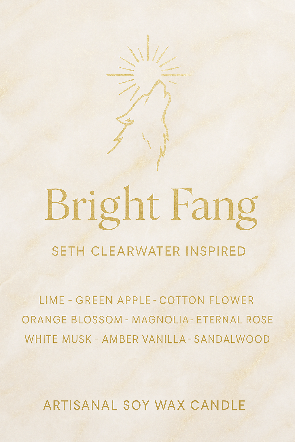 Bougie "Bright Fang" Seth Clearwater - Livraison