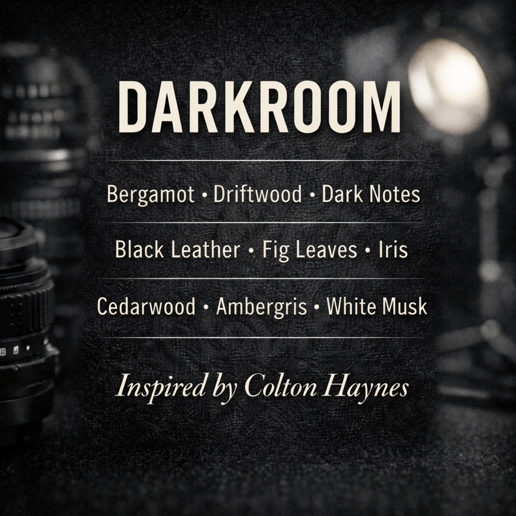 Bougie "Darkroom" Colton Haynes - Précommande Convention