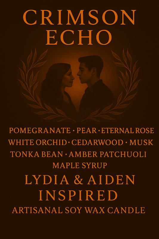 Bougie "Crimson Echo" Aiden Steiner et Lydia Martin - Livraison