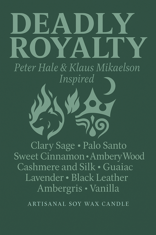 Bougie "Deadly Royalty" Peter Hale et Klaus Mikaelson - Livraison