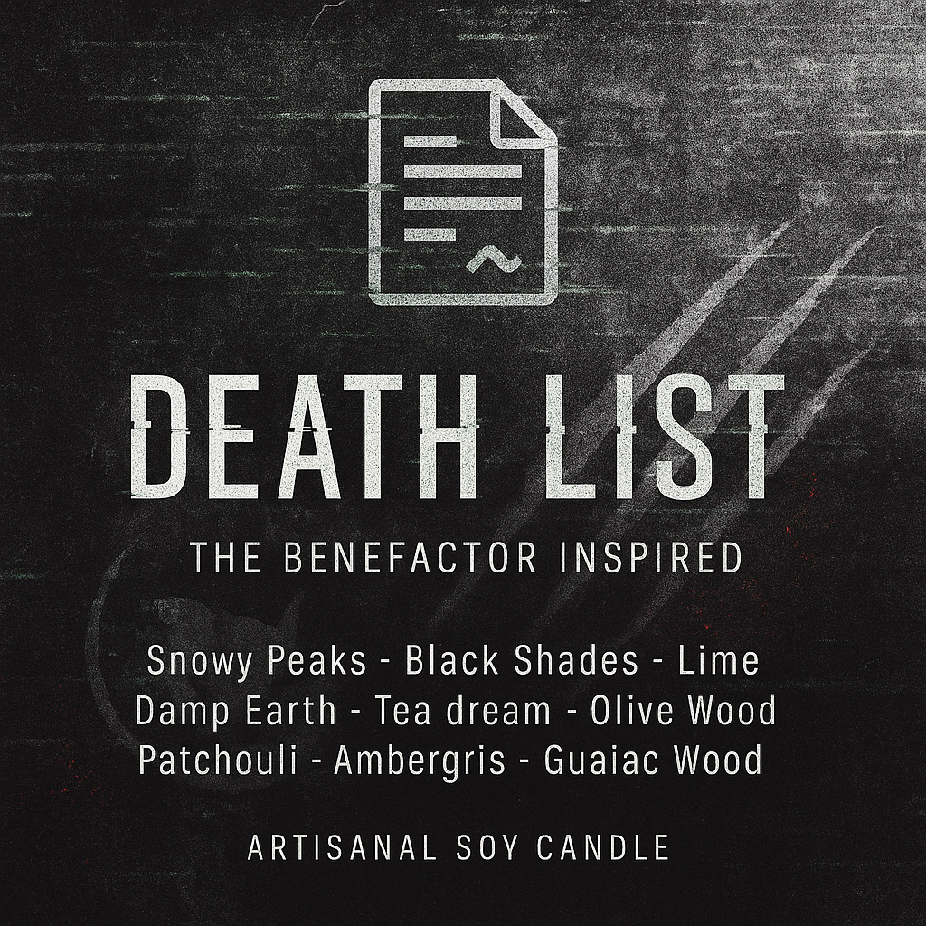 Bougie "Death List" The Benefactor - Livraison