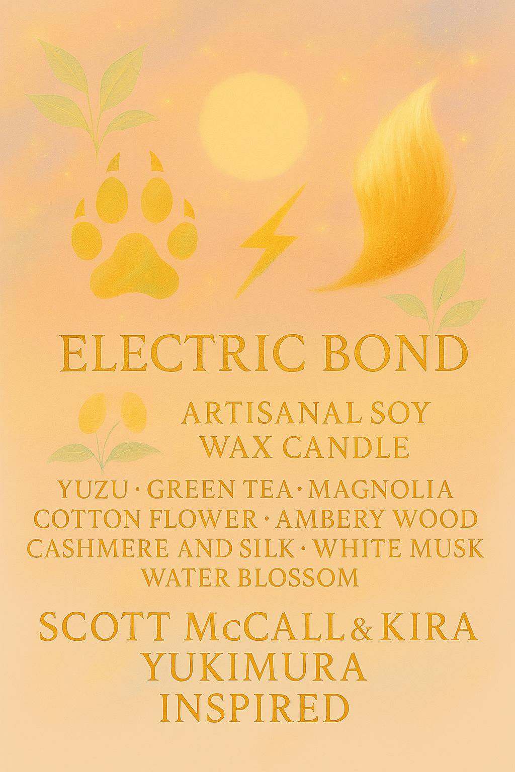 Bougie "Electric Bond" Scott McCall et Kira Yukimura - Livraison