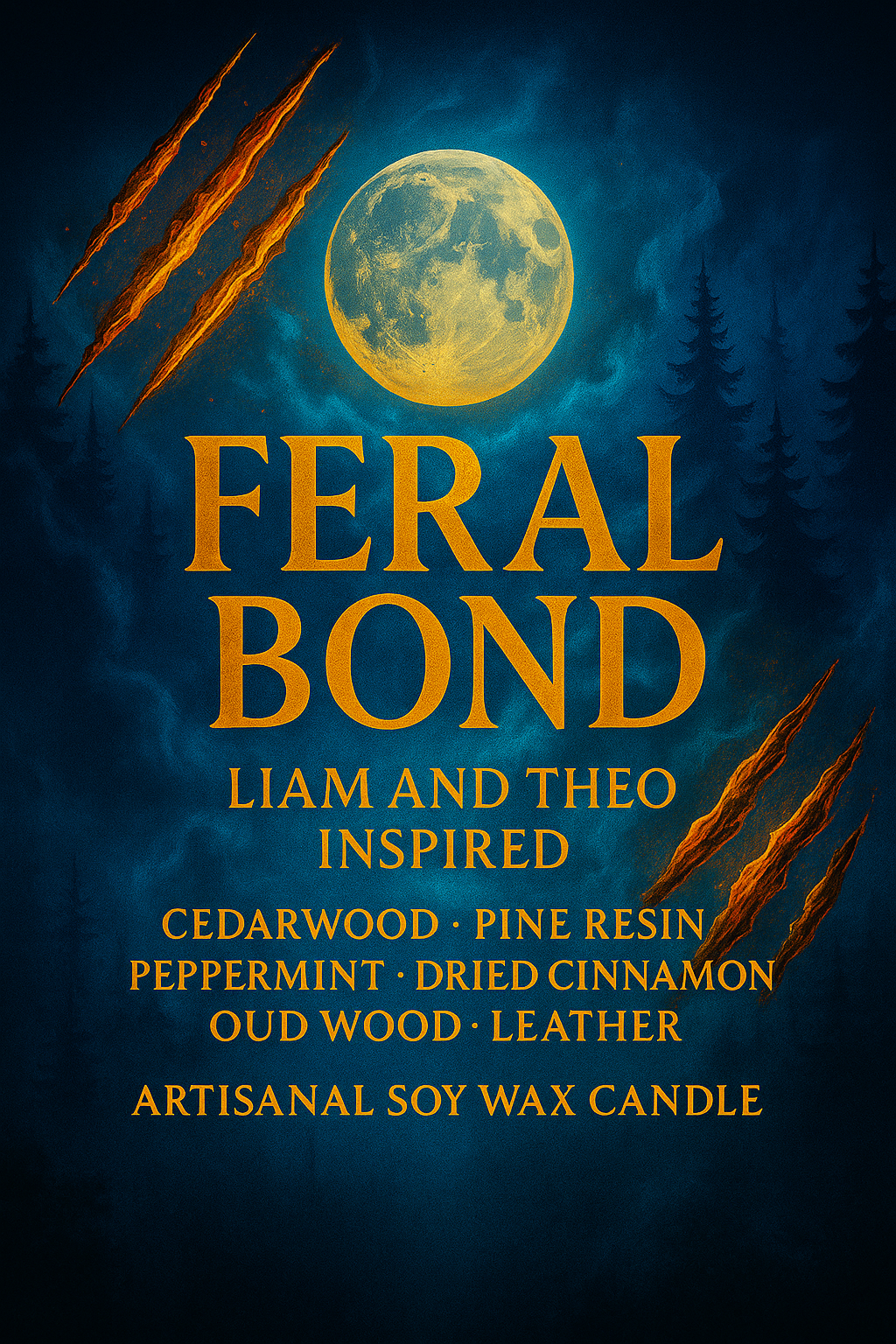 Bougie "Feral Bond" Liam Dunbar et Theo Raeken - Précommande Convention