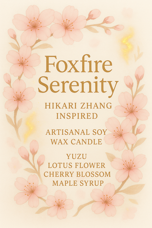 Bougie "Foxfire Serenity" Hikari Zhang - Livraison