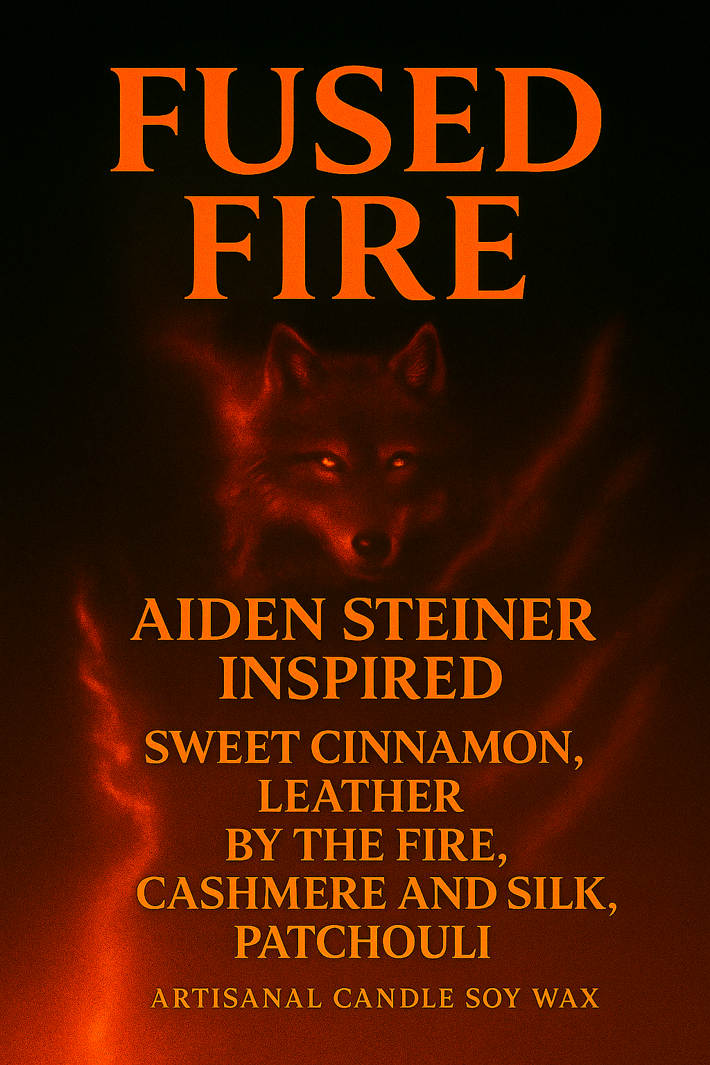 Bougie "Fused Fire" Aiden Steiner - Précommande Convention