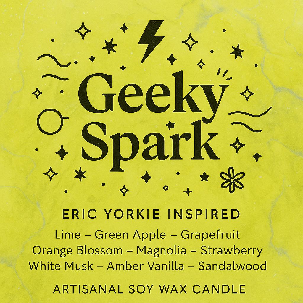 Bougie "Geeky Spark" Eric Yorkie - Livraison