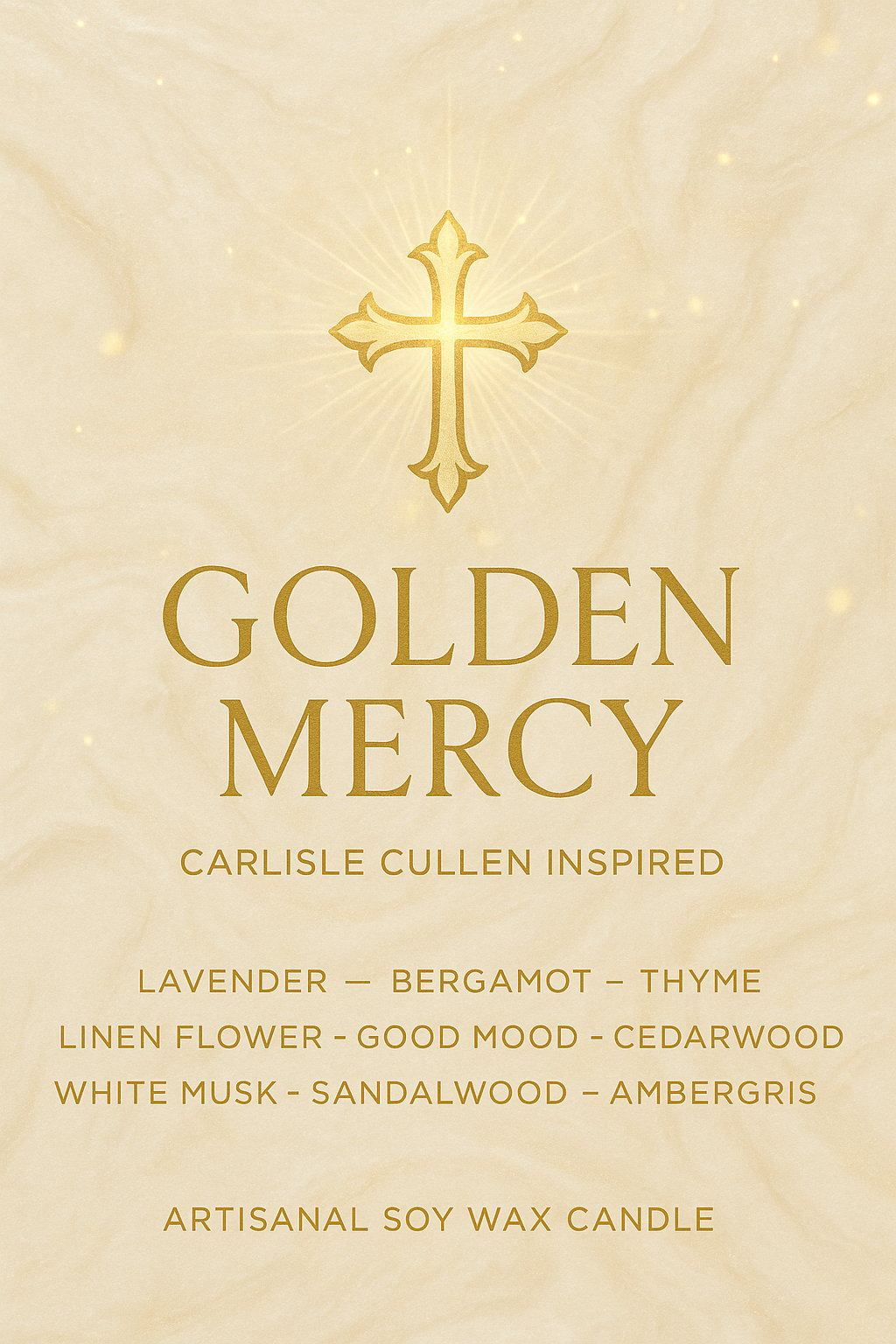 Bougie "Golden Mercy" Carlisle Cullen - Livraison