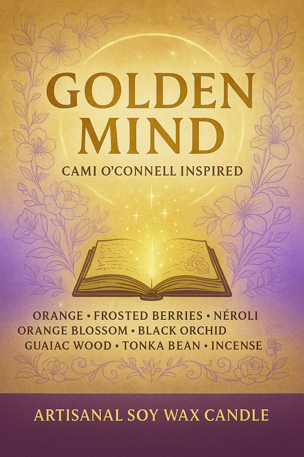 Bougie "Golden Mind" Cami O'Connell - Livraison