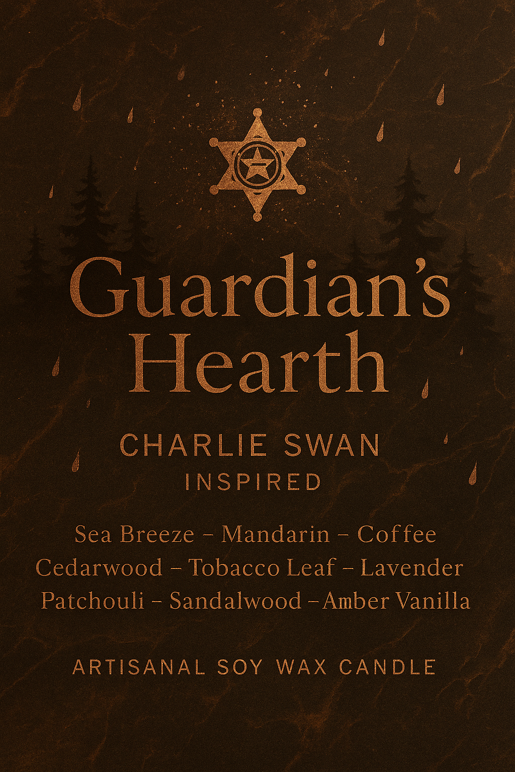 Bougie "Guardian's Hearth" Charlie Swan - Livraison
