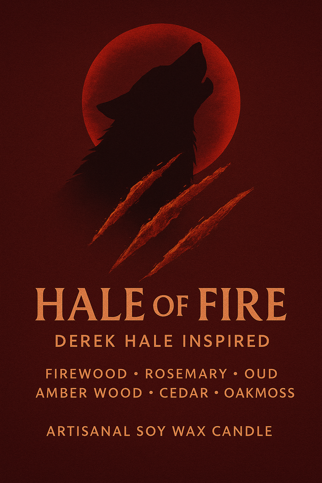 Bougie "Hale of Fire" Derek Hale - Livraison