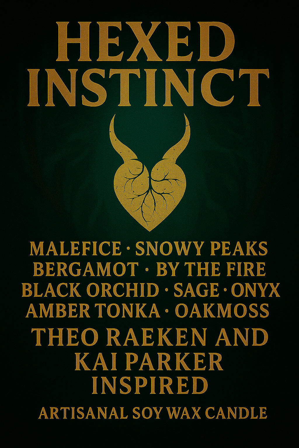 Bougie "Hexed Instinct" Theo Raeken et Kai Parker - Livraison