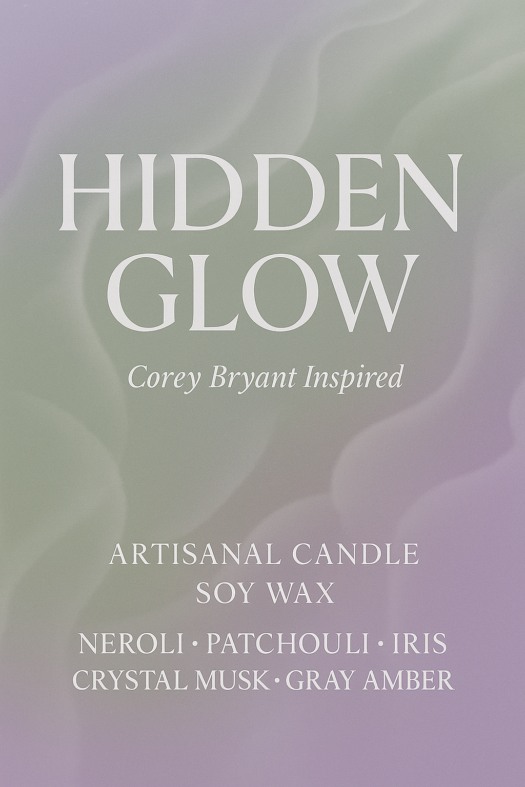 Bougie "Hidden Glow" Corey Bryant - Livraison