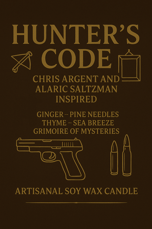 Bougie "Hunter's Code" Chris Argent et Alaric Saltzman - Livraison