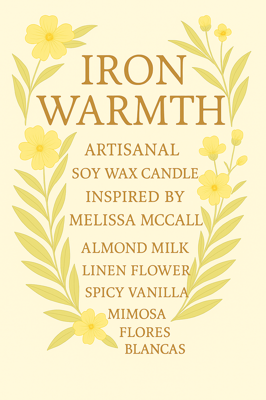 Bougie "Iron Wramth" Melissa McCall - Livraison