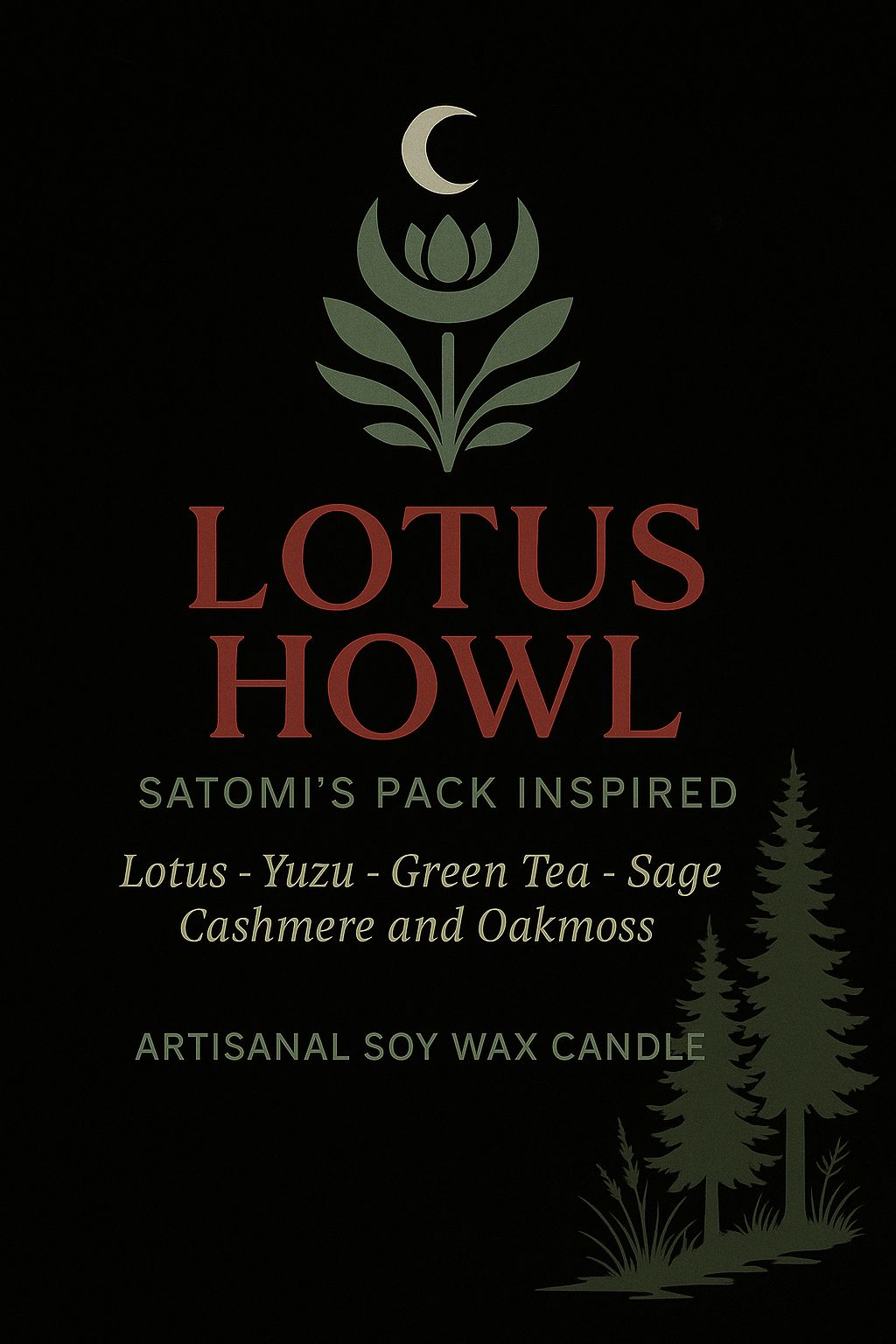 Bougie "Lotus Howl" Meute de Satomi - Précommande Convention