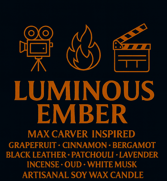Bougie "Luminous Ember" Max Carver - Précommande Convention
