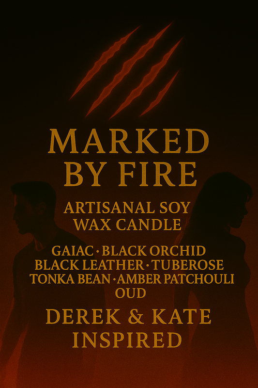 Bougie "Marked by Fire" Derek Hale et Kate Argent - Livraison