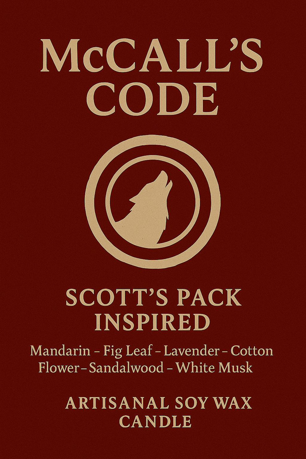 Bougie "McCall's Code" Meute de Scott - Précommande Convention