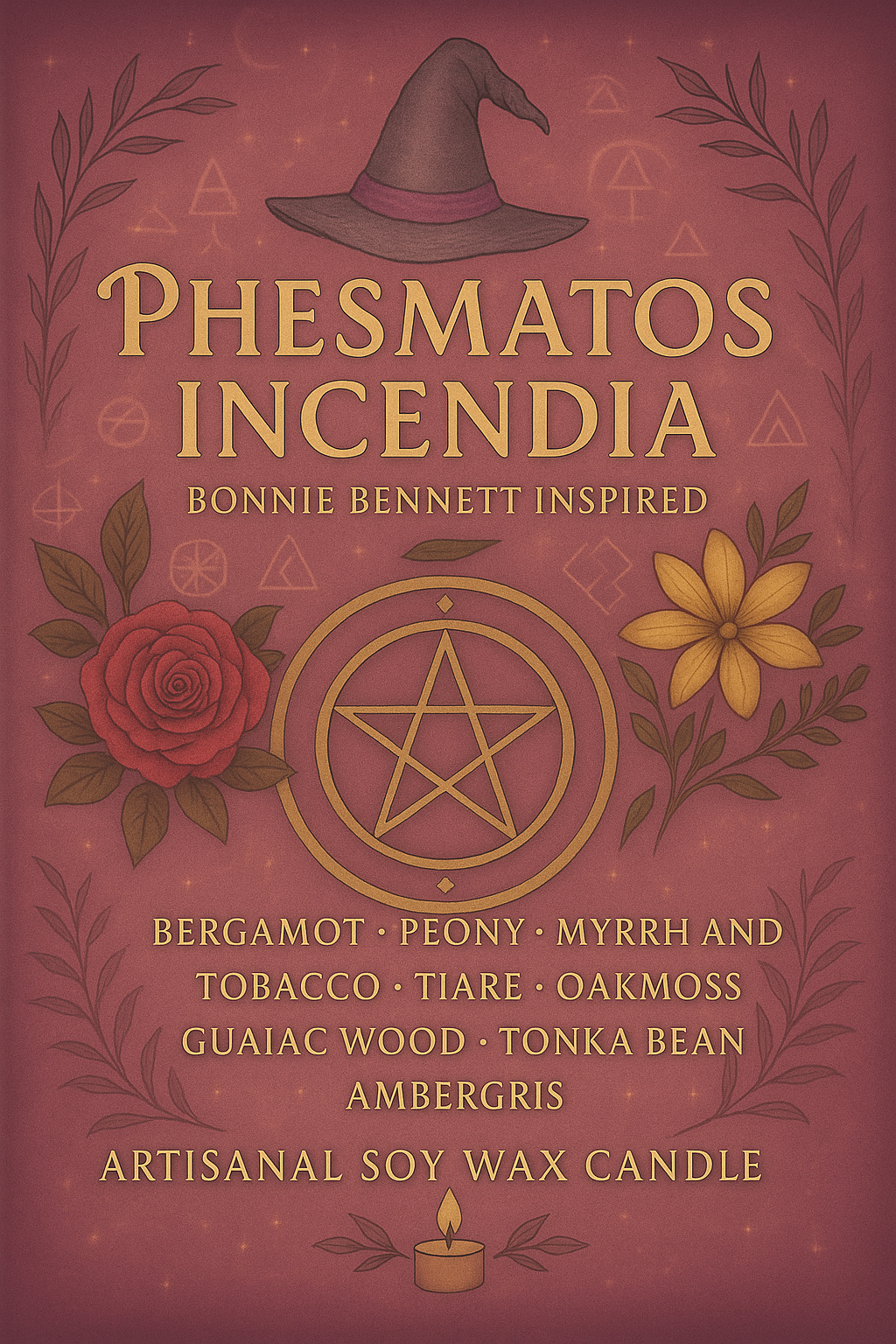 Bougie "Phesmatos Incendia" Bonnie Bennett - Livraison