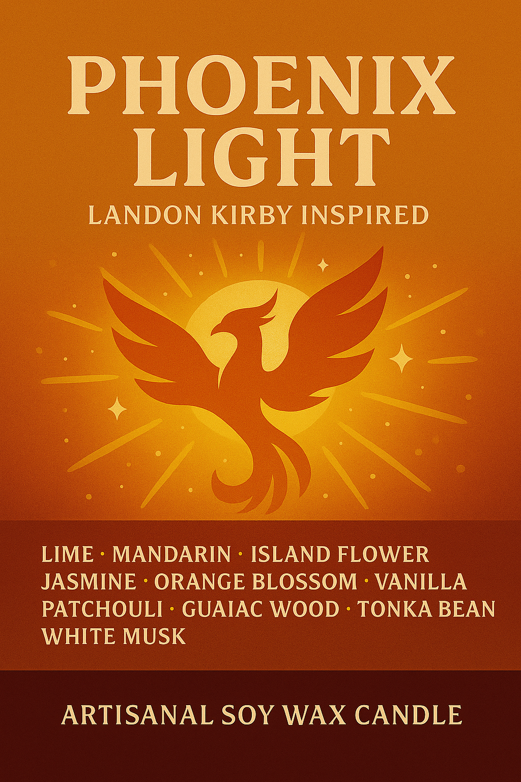 Bougie "Phoenix Light" Landon Kirby - Livraison
