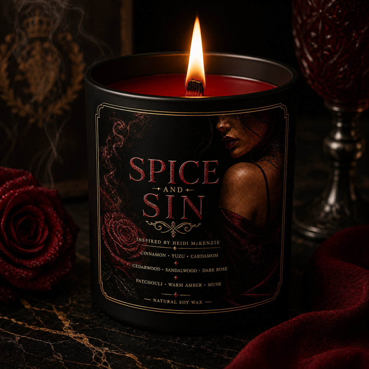 Bougie Spice and Sin - Heidi McKenzie - Livraison à domicile