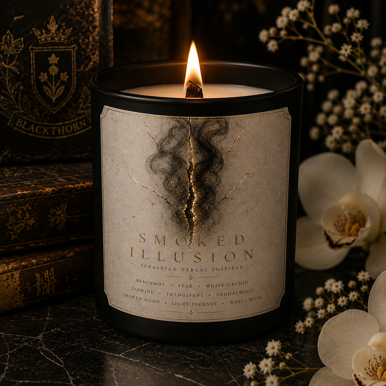 Bougie Smoked Illusion - Sebastian Velrac - Livraison à domicile
