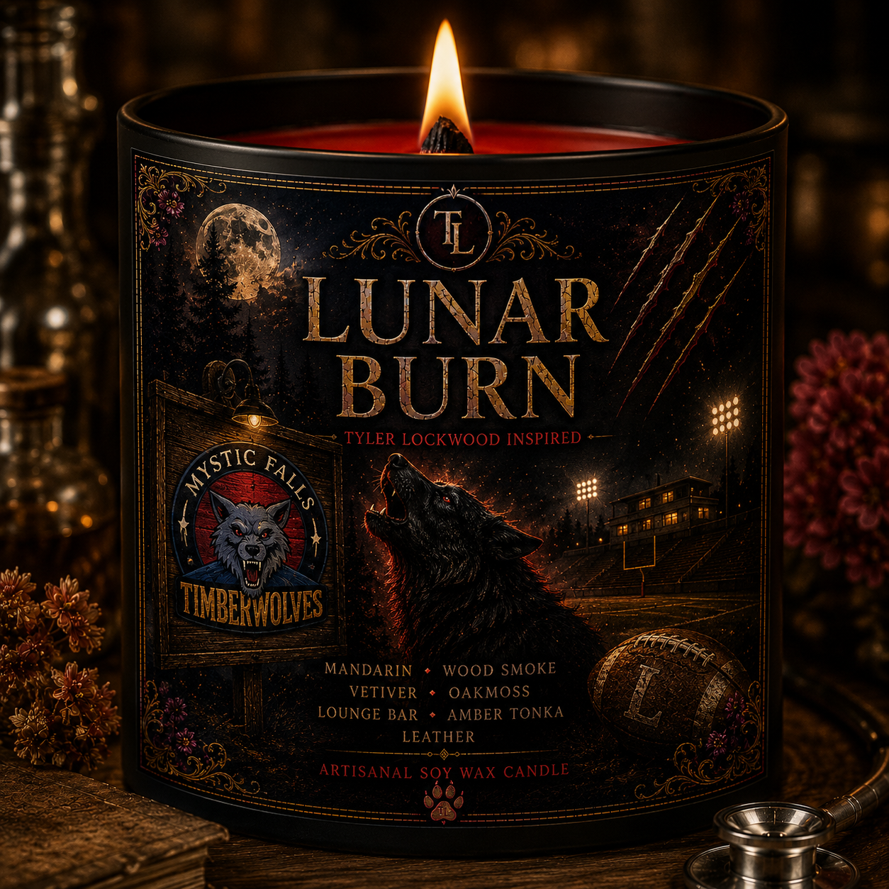 Bougie "Lunar Burn" Tyler Lockwood - Livraison