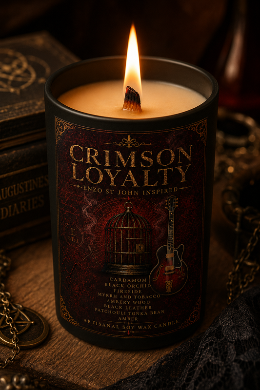 Bougie "Crimson Loyalty" Enzo St John - Livraison