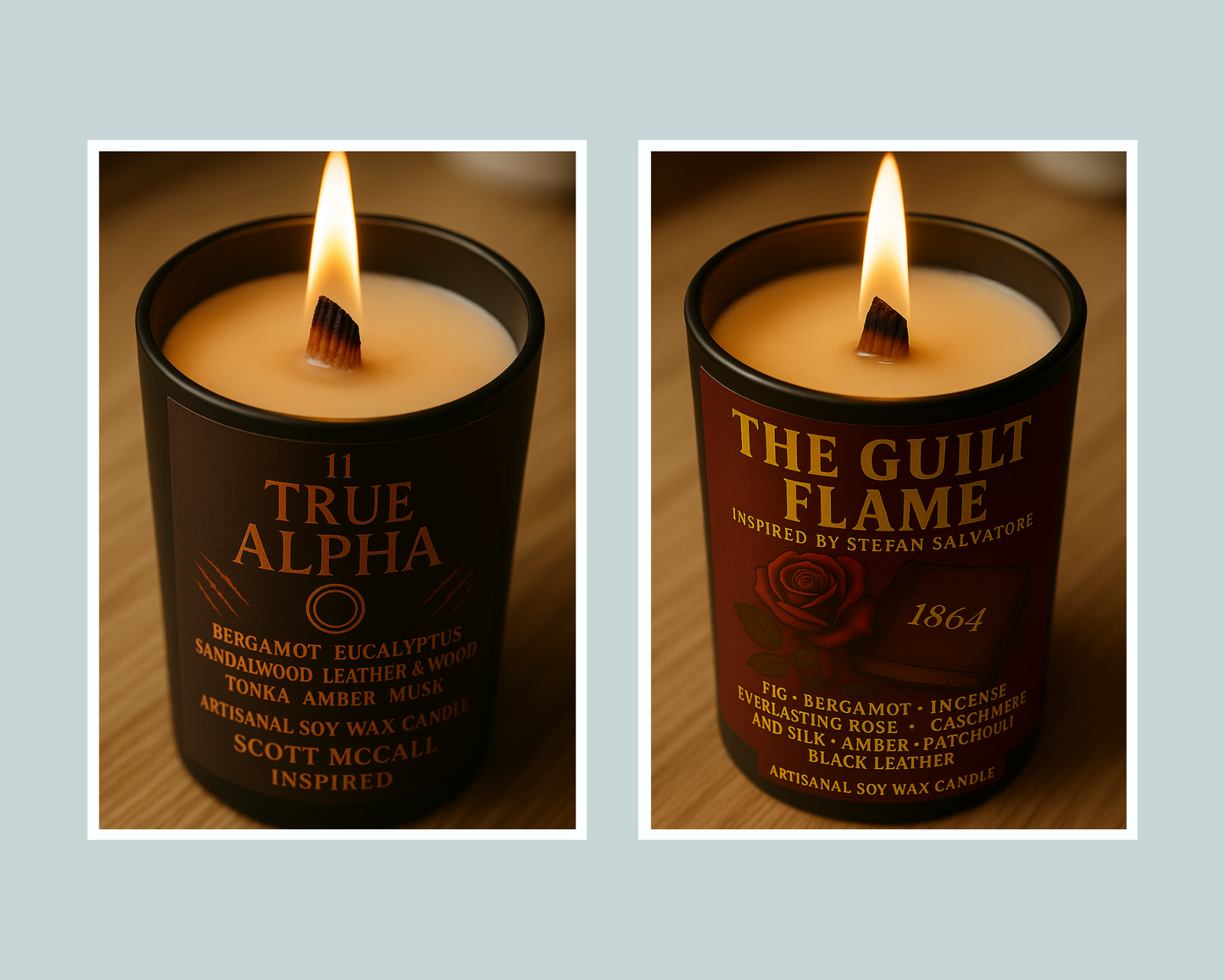 Pack Duo Bougies "True Alpha x The Guilt Flame" - Livraison