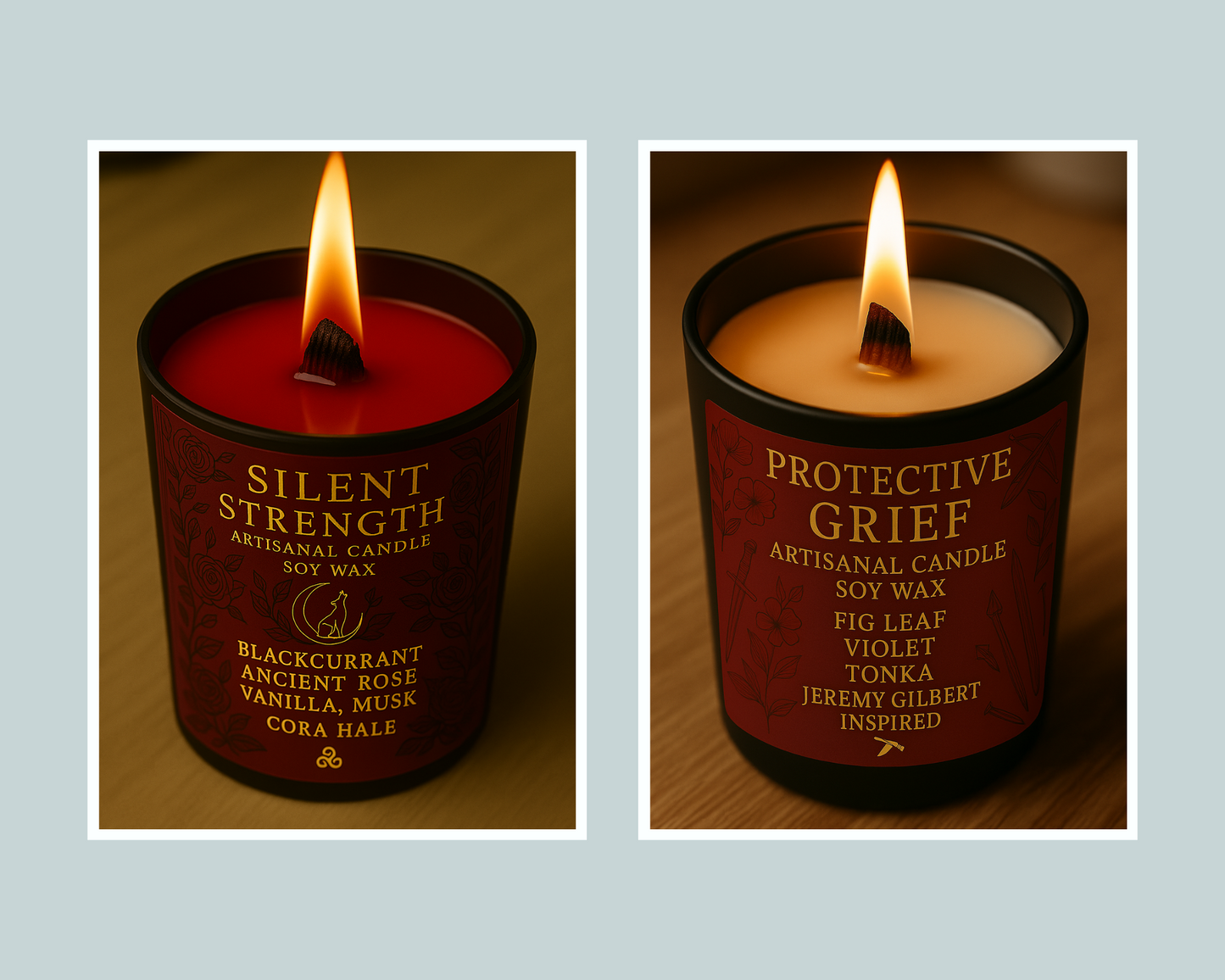 Pack Duo Bougies "Silent Strength x Protective Grief" - Livraison