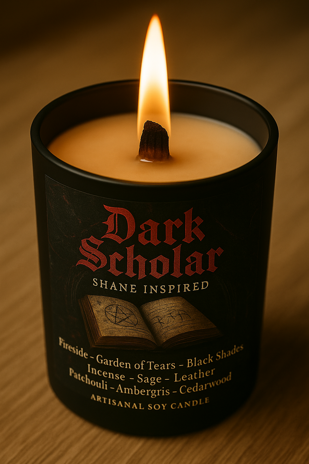 Bougie "Dark Scholar" Atticus Shane - Livraison