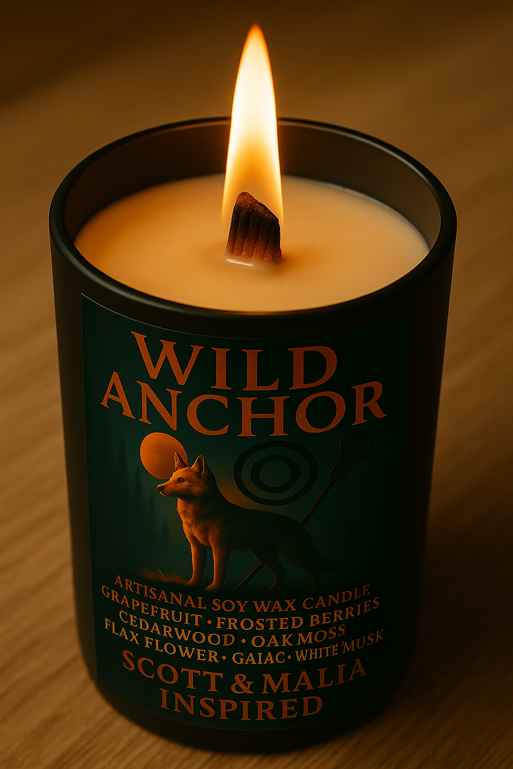 Bougie "Wild Anchor" Scott McCall et Malia Tate - Précommande Convention
