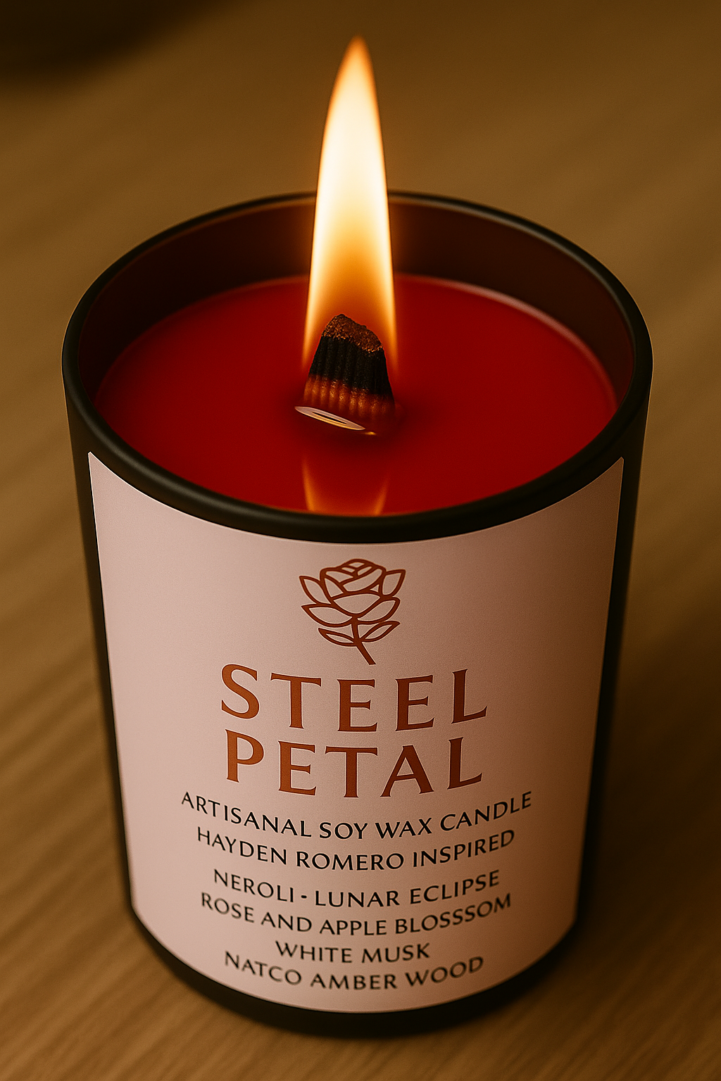 Bougie "Steel Petal" Hayden Romero - Précommande Convention
