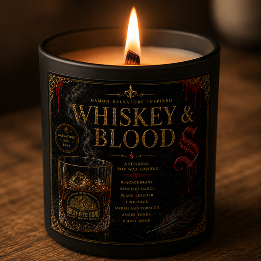 Bougie "Whiskey & Blood" Damon Salvatore - Livraison