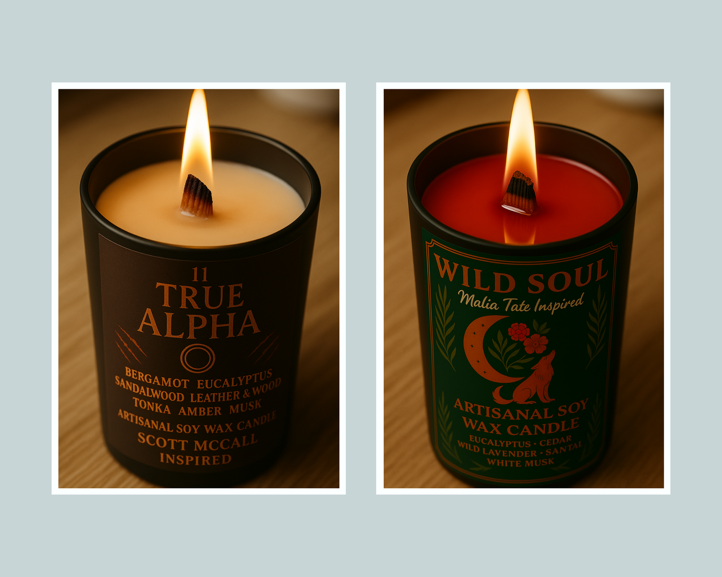 Pack Duo Bougies "True Alpha x Wild Soul" - Précommande Convention