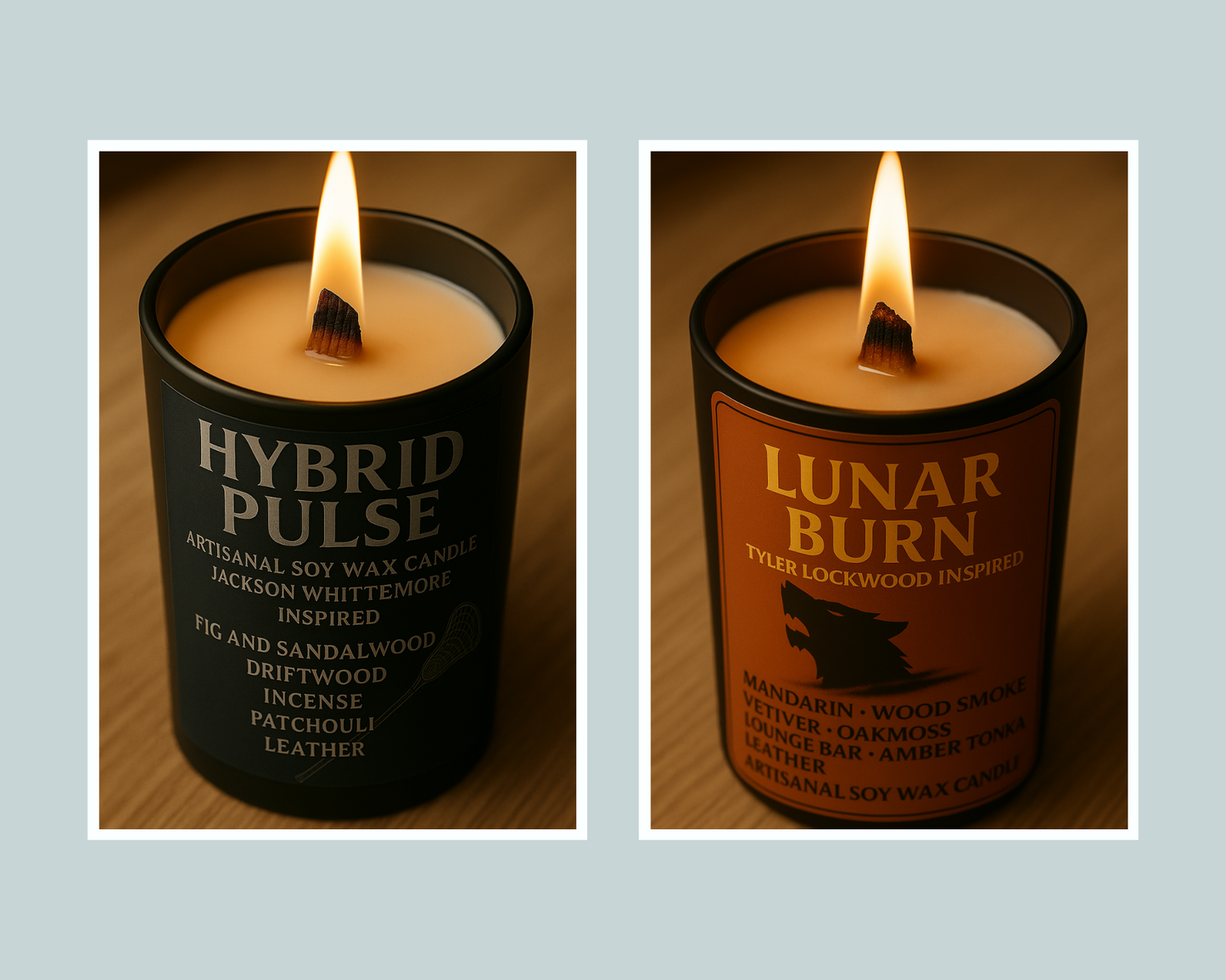 Pack Duo Bougies "Hybrid Pulse x Lunar Burn" - Livraison