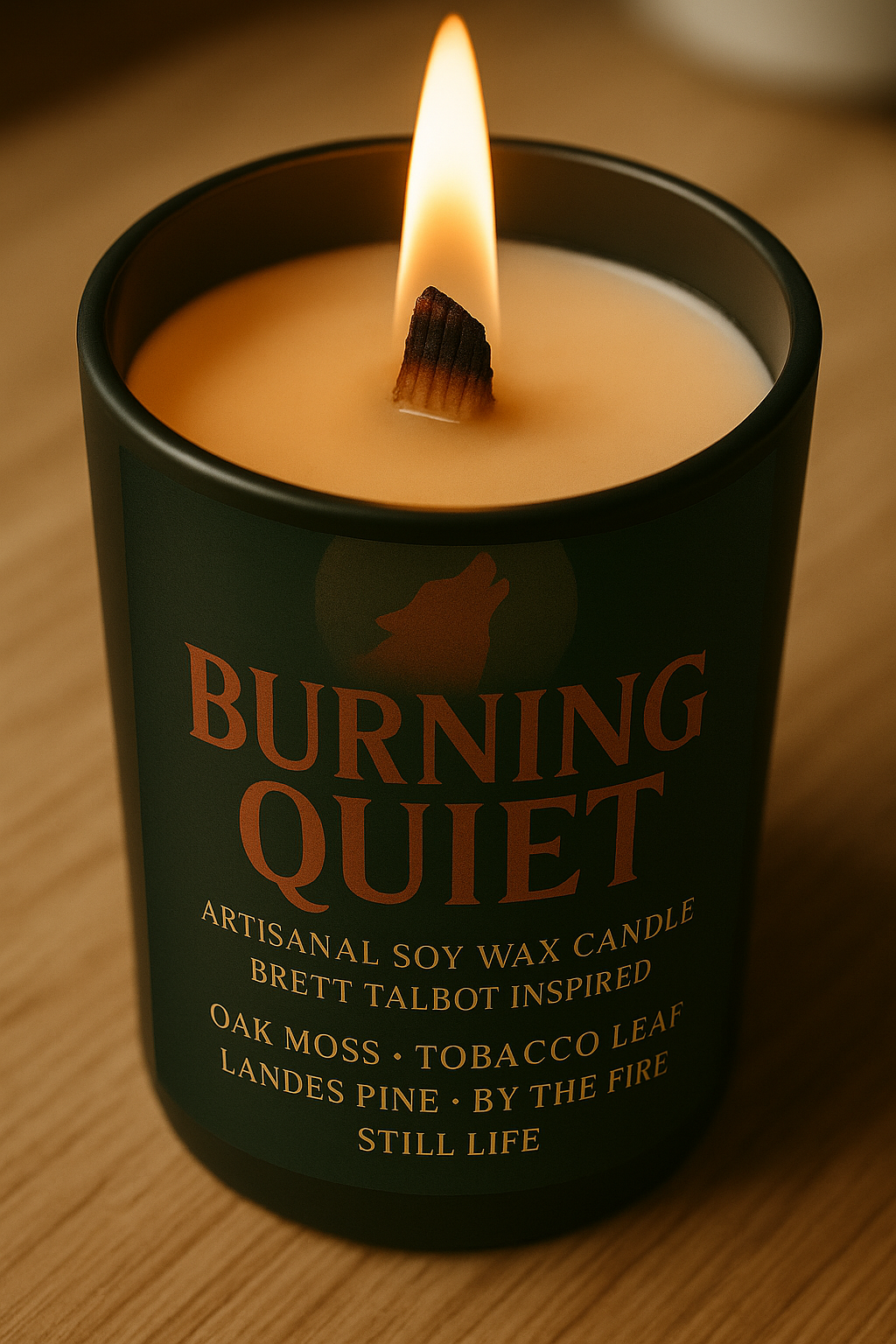 Bougie "Burning Quiet" Brett Talbot - Précommande Convention