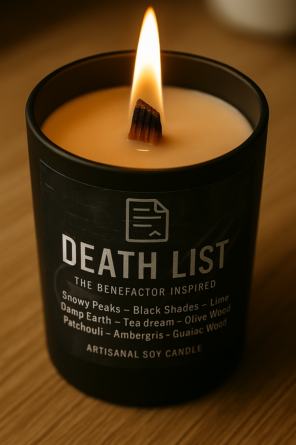Bougie "Death List" The Benefactor - Livraison