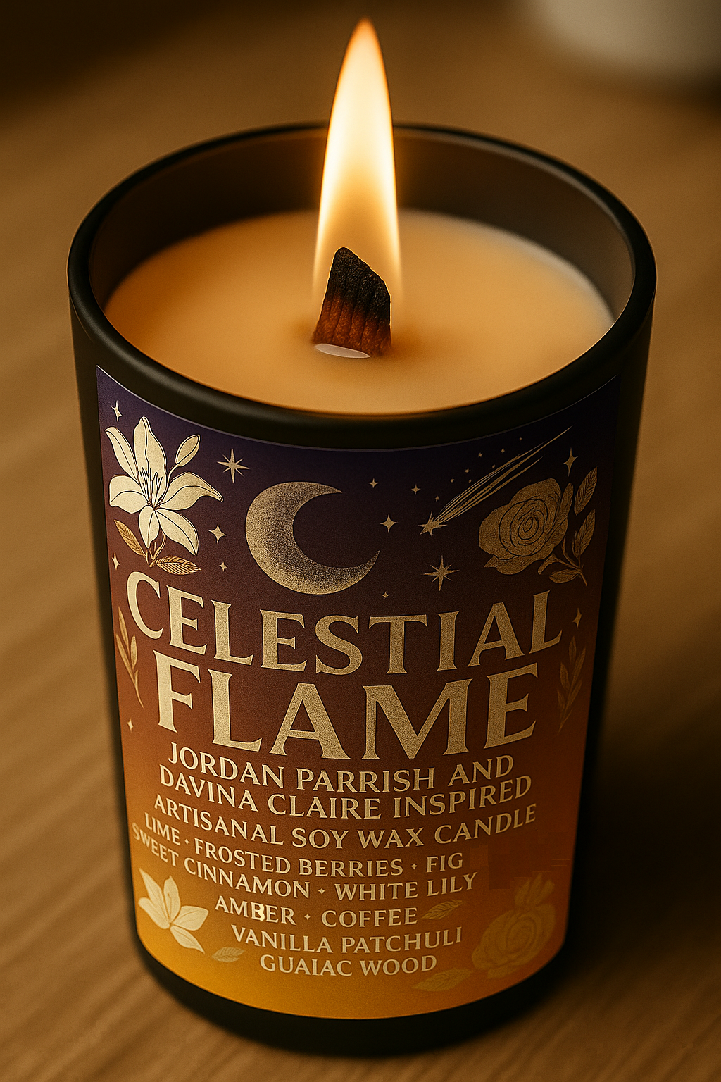 Bougie "Celestial Flame" Jordan Parrish et Davina Claire