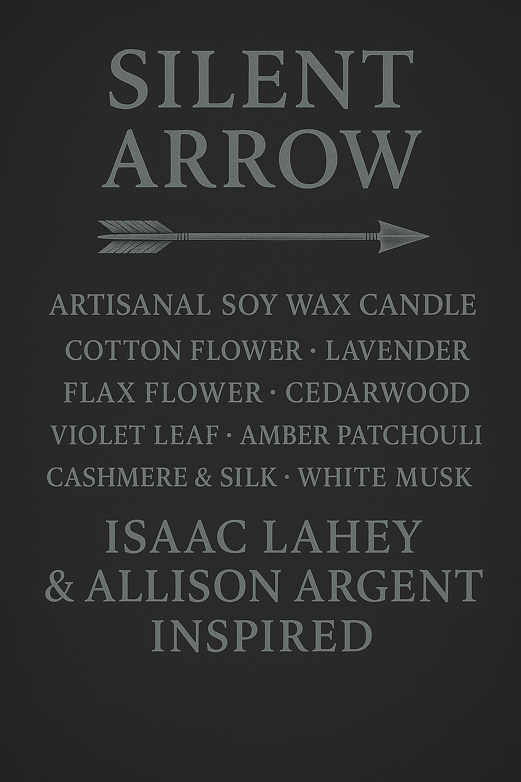 Bougie "Silent Arrow" Isaac Lahey et Allison Argent - Précommande Convention