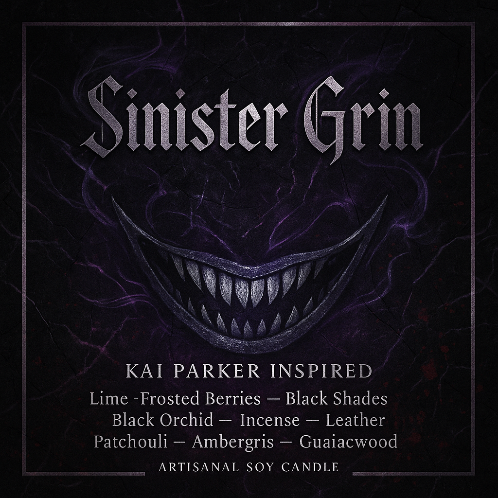 Bougie "Sinister Grin" Kai Parker - Livraison