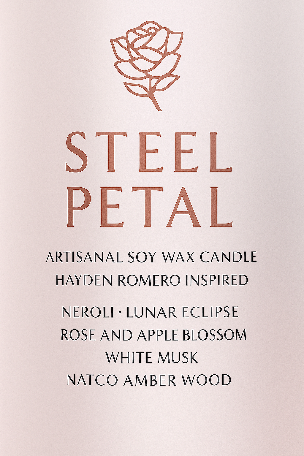 Bougie "Steel Petal" Hayden Romero - Précommande Convention