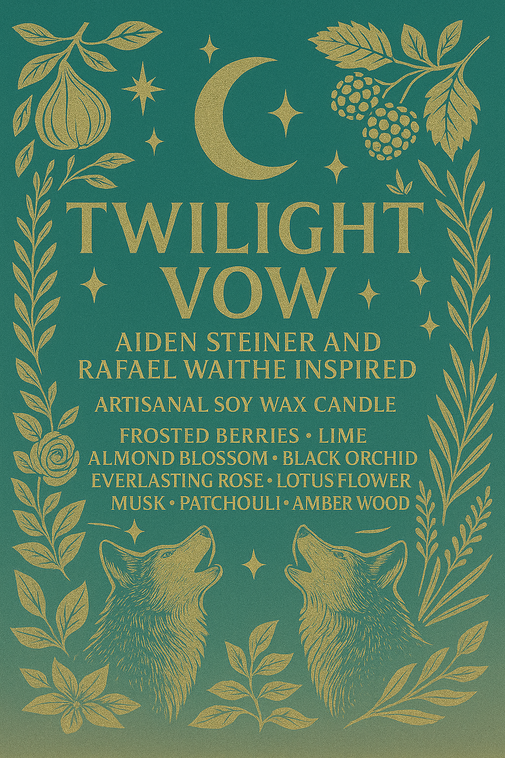 Bougie "Twilight Vow" Aiden Steiner et Rafael Waithe - Livraison