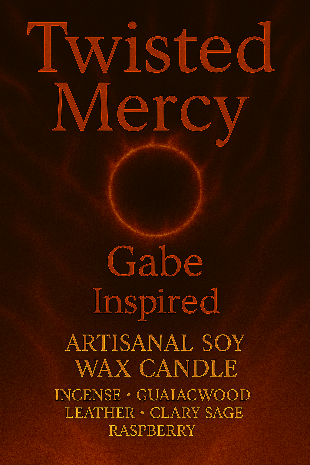 Bougie "Twisted Mercy" Gabe - Livraison