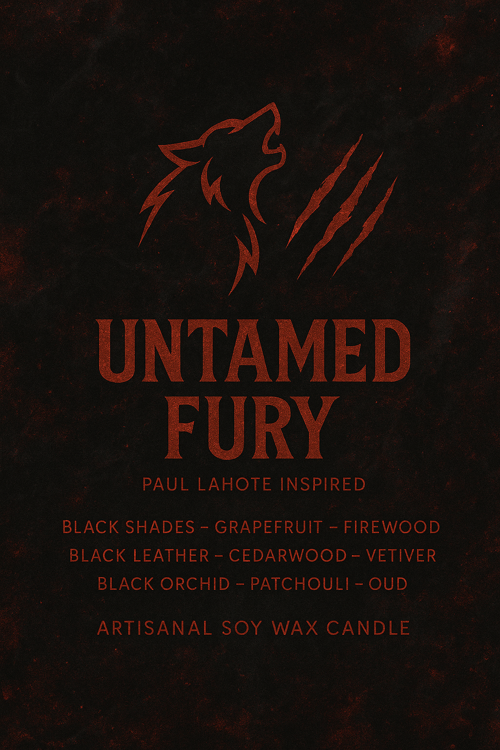 Bougie "Untamed Fury" Paul Lahote - Livraison