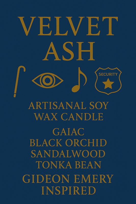 Bougie "Velvet Ash" Gideon Emery - Limited Edition WIP 4 - Précommande Convention